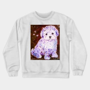 Cute Puppy. Bolognese Crewneck Sweatshirt